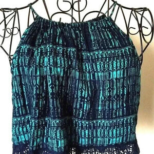 Final Touch Tank Top Size Small Crop Top Lace Hem